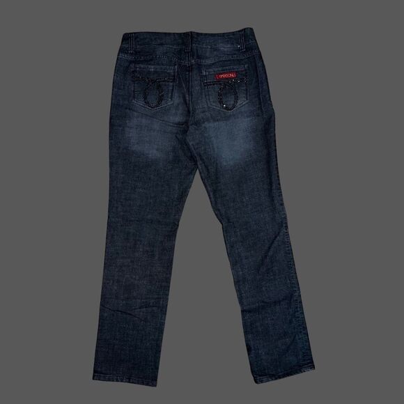 Vintage Sassoon Black Denim Straight Leg Hustle Jeans Size 12 33x30 - Picture 3 of 5